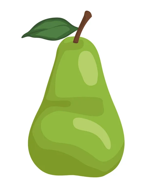 Fresh Pear Fruit Healthy Icon — Vettoriale Stock