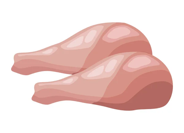 Chicken Thigh Protein Healthy Food — Wektor stockowy
