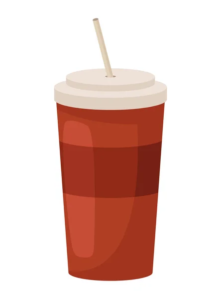 Soda Drink Take Away Icon — Stock Vector