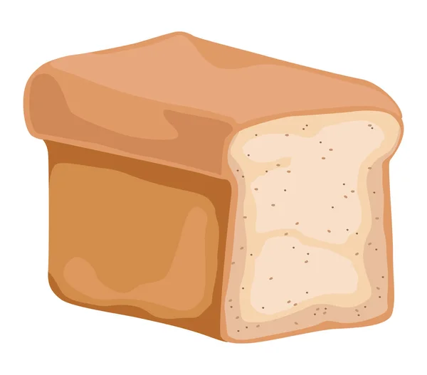 Fresh Bread Bakery Product Icon - Stok Vektor