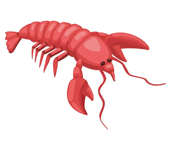 Fresh Lobster Seafood Ingredient Icon — Wektor stockowy