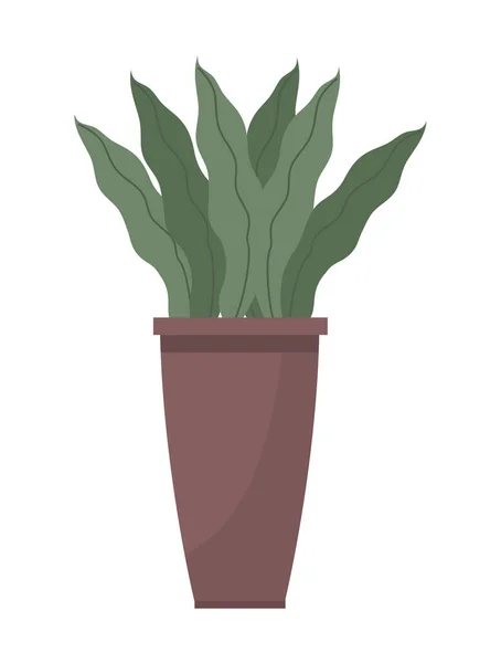 Houseplant Pot Garden Icon — Stock Vector