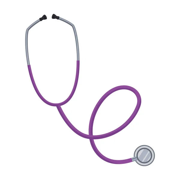 Stethoscope Tool Purple Color Icon — 图库矢量图片