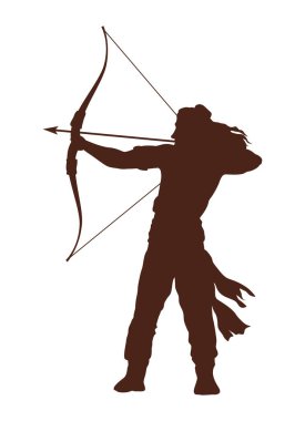 lord rama with arch silhouette