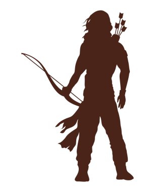 rama with arch silhouette icon
