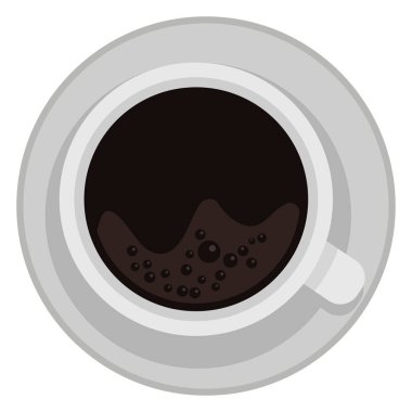 Kahve fincanı hava görüntüsü simgesi