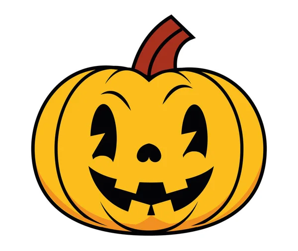 Pumpkin Cartoon Old School Character —  Vetores de Stock