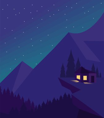 house on the cliff scene