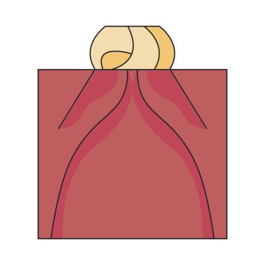 chuseok traditional gift red icon