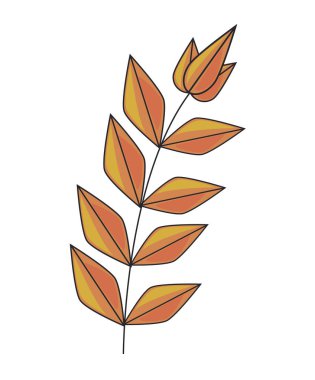 leafs branch plant foliage icon