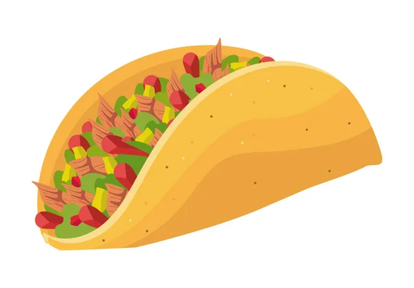 Fresh Taco Mexican Fast Food - Stok Vektor