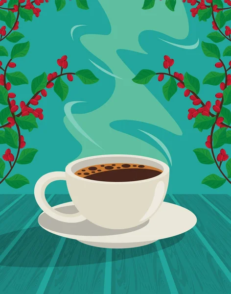 Кофейная Чашка Плакат — стоковый вектор
