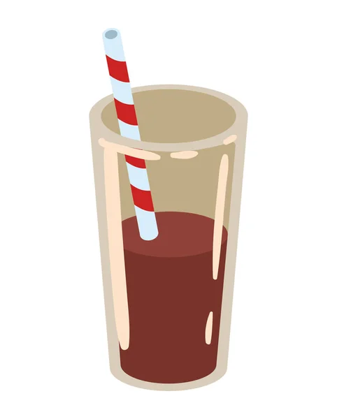 Sweet Chocolate Milkshake Delicious Icon — Stockový vektor