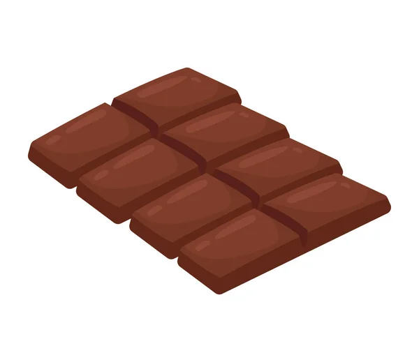 Sweet Chocolate Bar Delicious Icon — Stock Vector