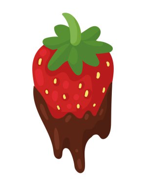 sweet chocolate with strawberry icon