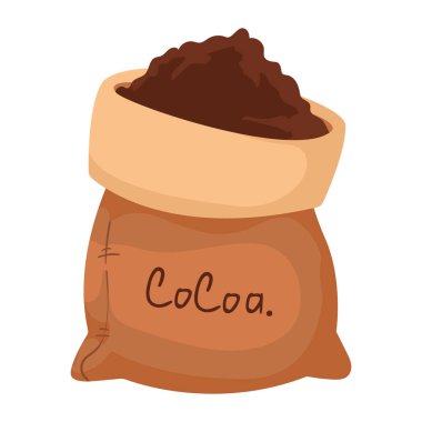cocoa sack with seeds icon