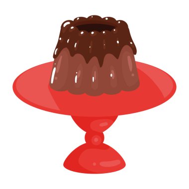 sweet chocolate pudding delicious icon