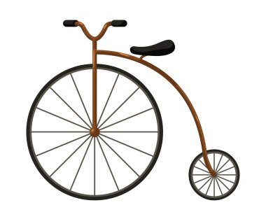 classic antique bicycle vehicle sport icon
