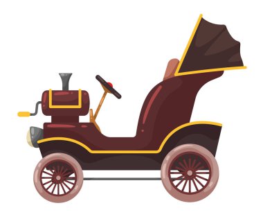 classic antique car vehicle icon