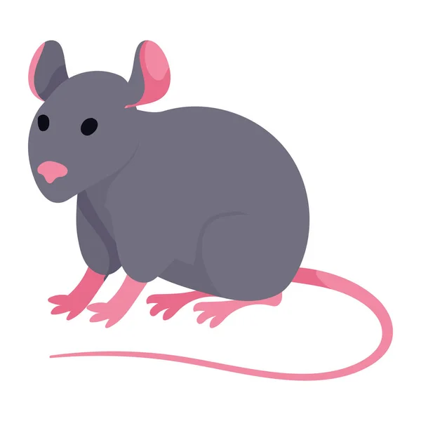 Mouse Domestic Pet Animal Character — Stock Vector