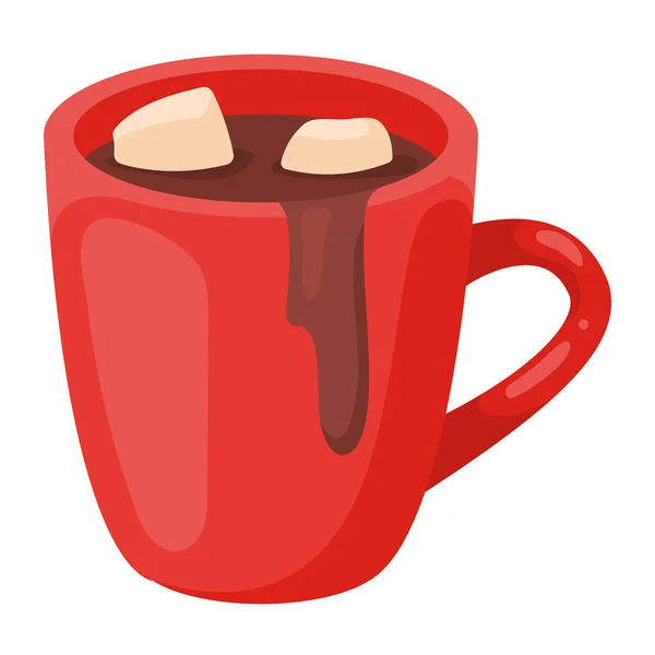 Sweet Chocolate Drink Delicious Icon — Stock vektor