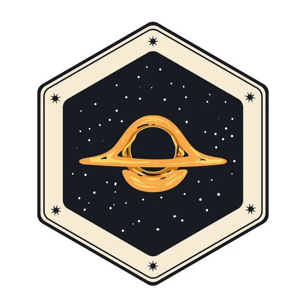 Helmet Space Outer Sticker Icon — Stockvektor