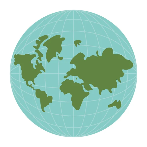 Світ Планета Земля Ізольована Ікона — стоковий вектор