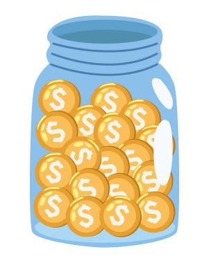 coins in jar solidarity icon