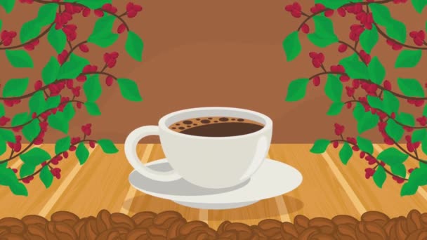 Coffee Drink Cup Product Animation Video Animated — ストック動画