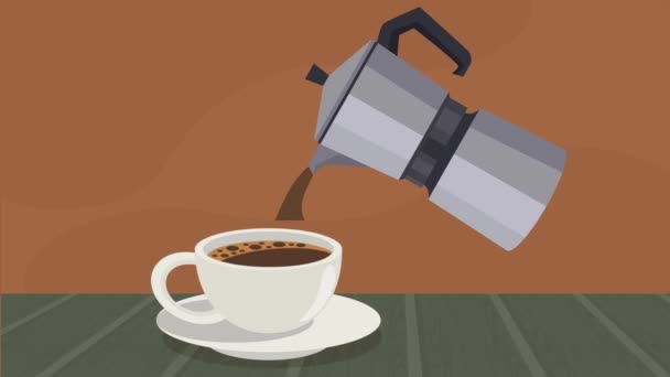 Coffee Drink Cup Product Animation Video Animated — Stockvideo