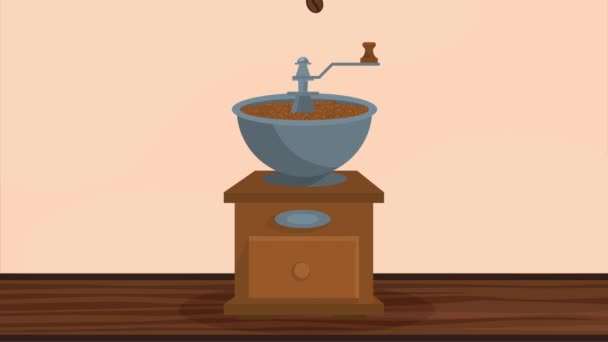 Coffee Toast Machine Seeds Video Animated — 비디오