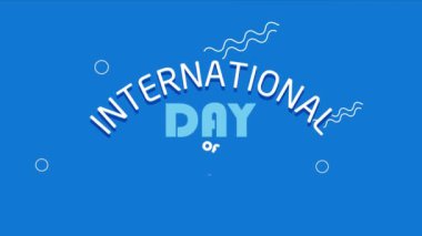 Uluslararası barış antlaşması günü, 4k video animasyonu