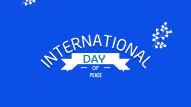 Sembollü uluslararası barış günü, 4k video animasyonu