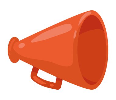 red megaphone device audio technology icon
