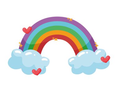 beauty rainbow hippie culture icon