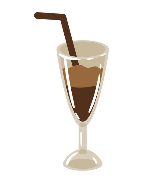 Coffee Cup Iced Drink Icon — ストックベクタ