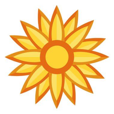 yellow mandala hindu ethnic icon