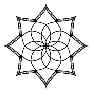 ethnic mandala line style icon