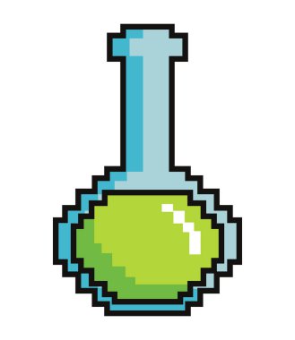 pixel art tube test flask icon