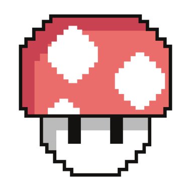 pixel art fungus character icon