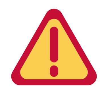 alert symbol in triangle signal