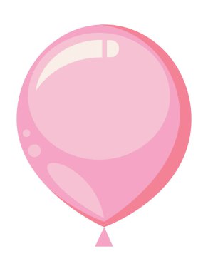 pembe balon helyum yüzen simgesi