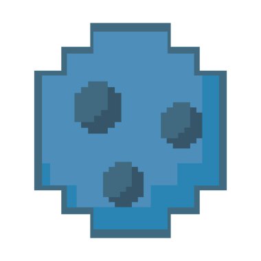 planet eight bit style icon