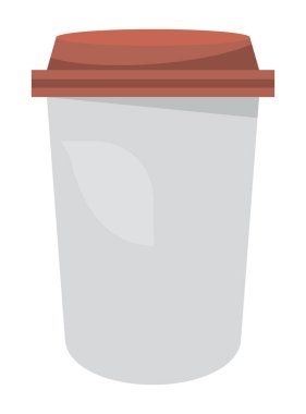 take away pot drink mockup icon