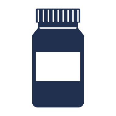 medicine plastic pot isolated icon