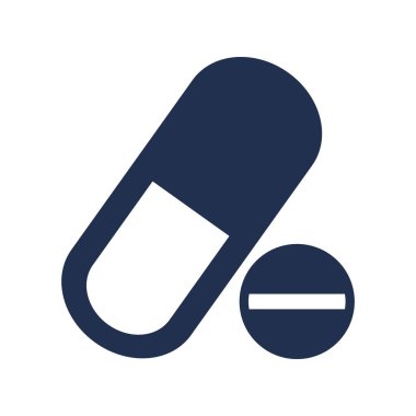 capsule and pill silhouette icon