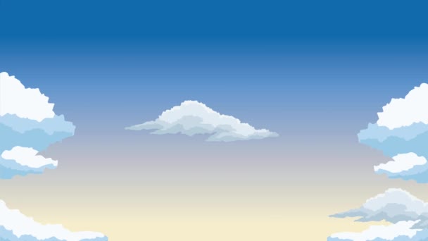 Clouds Sky Animation Video Animated — Wideo stockowe