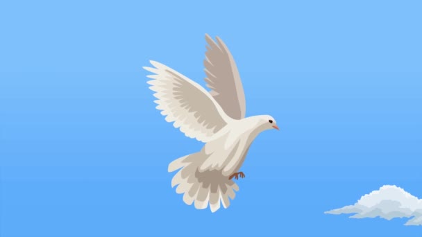 International Peace Day Animation Dove Video Animated — Video