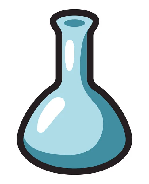 化学瓶卡通孤立扁平图标 — 图库矢量图片