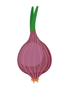 Kırmızı soğanlı, sebzeli, sağlıklı yiyecek ikonu